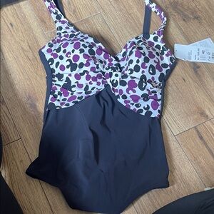 Stylish Black and Purple Swimsuit  3/$80